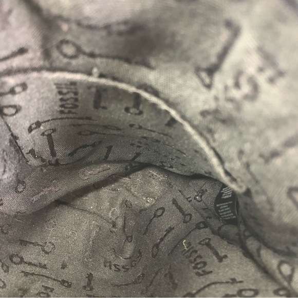 Fossil soft black leather crossbody purse - Picture 8 of 13